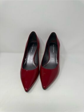 Stuart Weitzman Pointy Kitten Heel  Red Patent Pumps Shoes Women’s Size 10 M